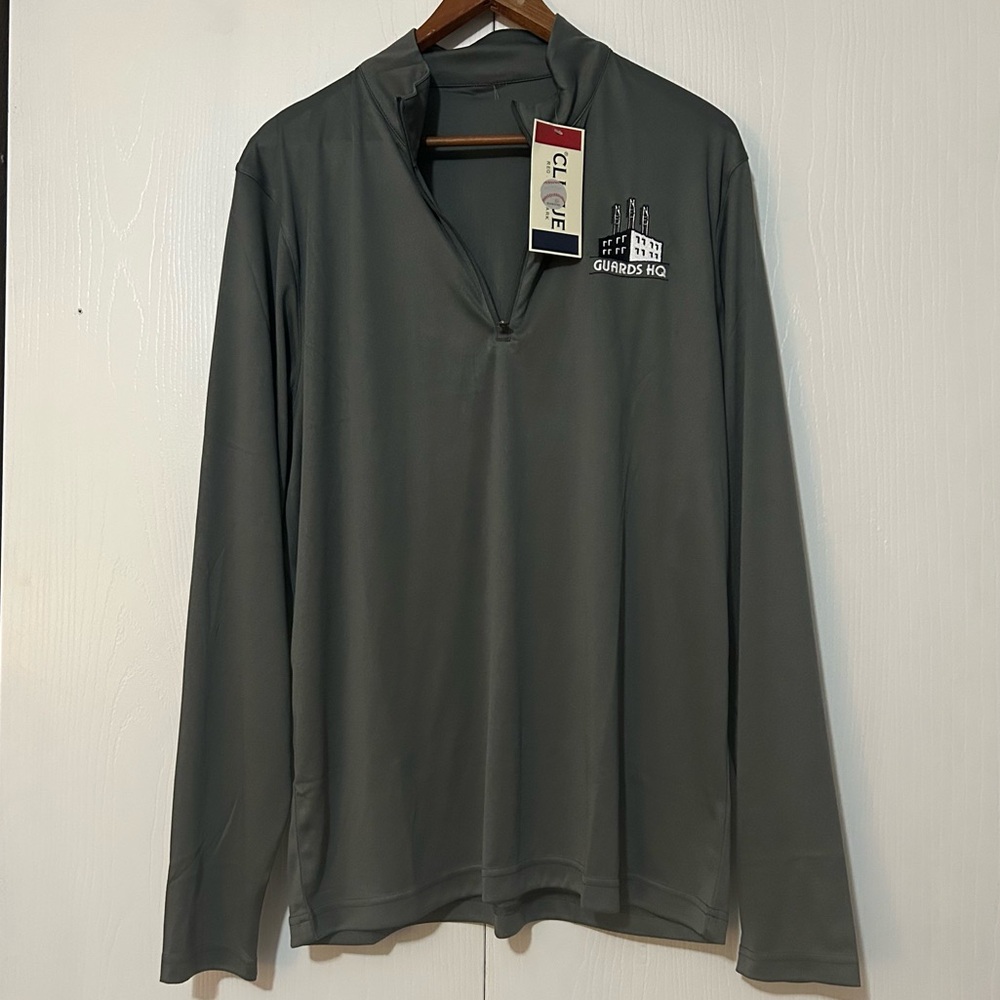 CLIQUE Men's Gray Quarter Zip Sweater
